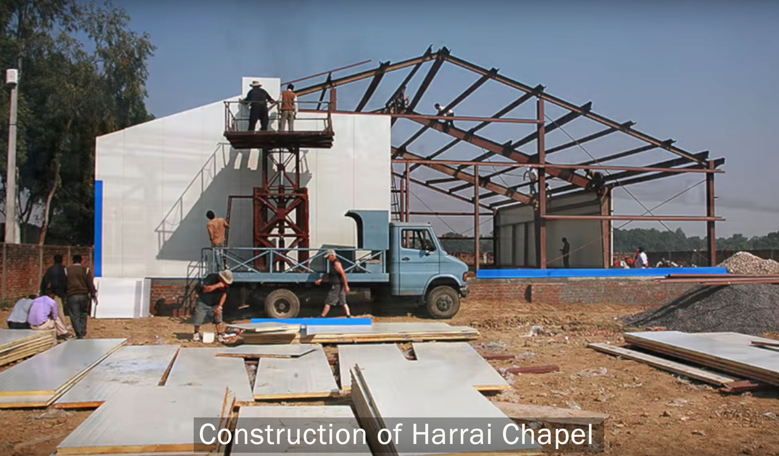 Harrai chapel construction