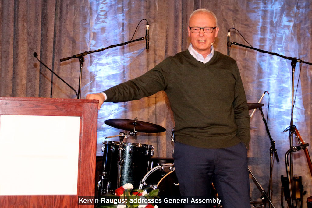Kervin addresses General Assembly