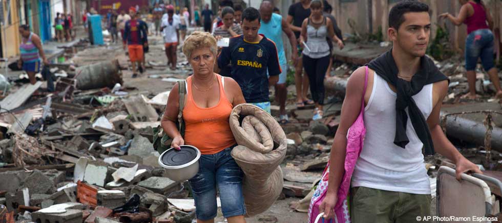Devastation in Cuba